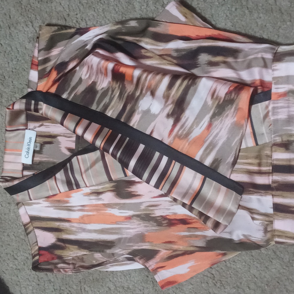 Calvin klein silky dress top sz medium
